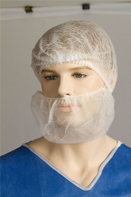BNR22321 PP Beard Cover White or Blue